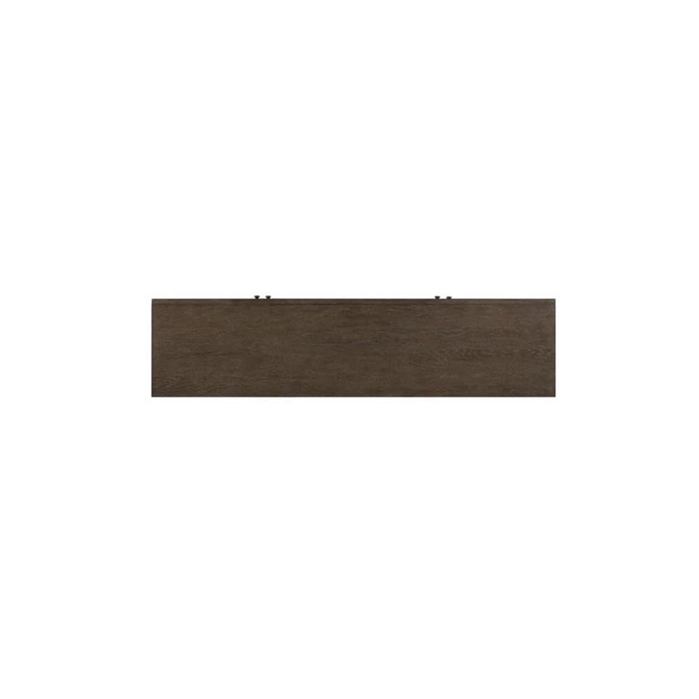 78 Inch TV Console with Adjustable Shelves and Louvered Panel Doors S73726