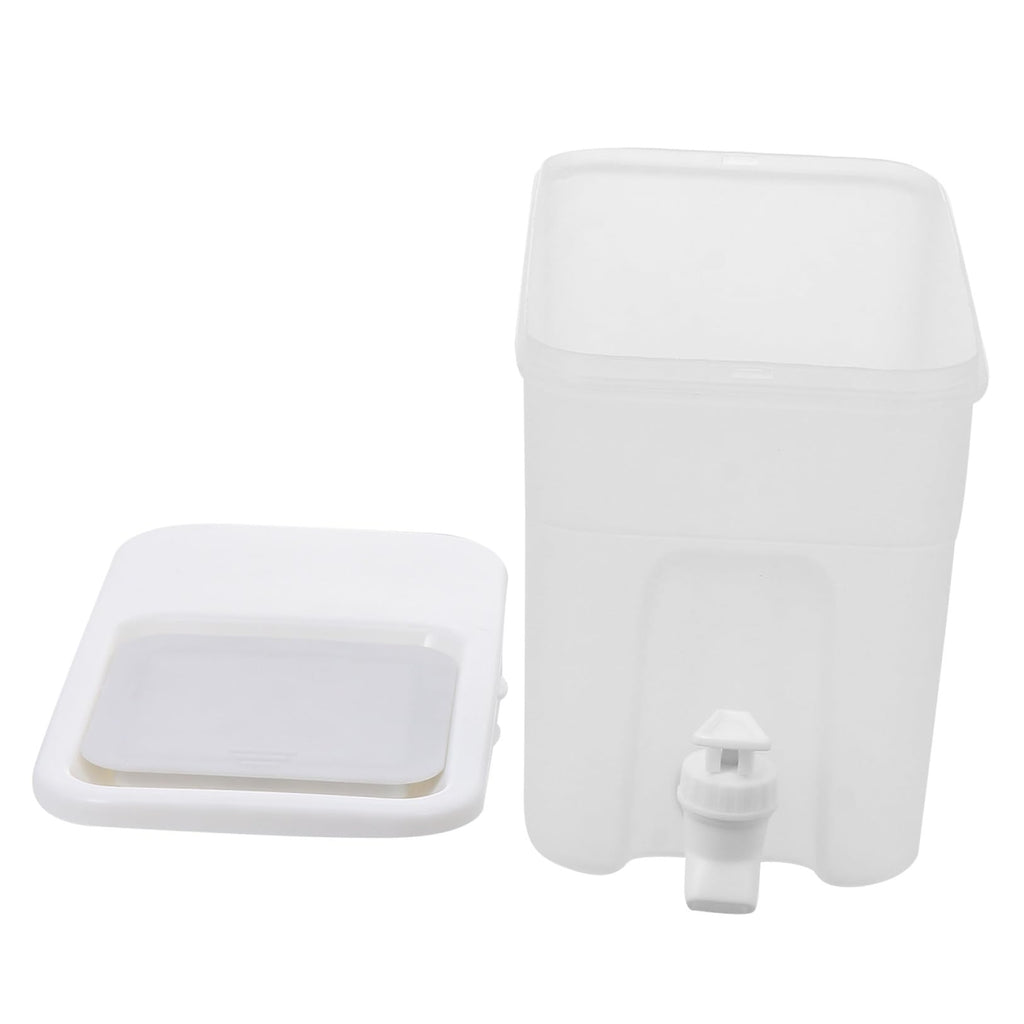 White PP Water Jug with Faucet V500655