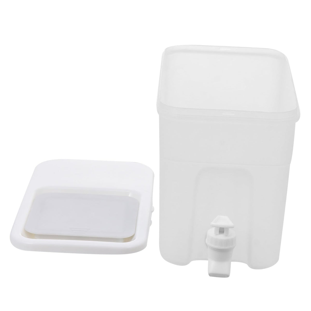 White PP Water Jug with Faucet V500655