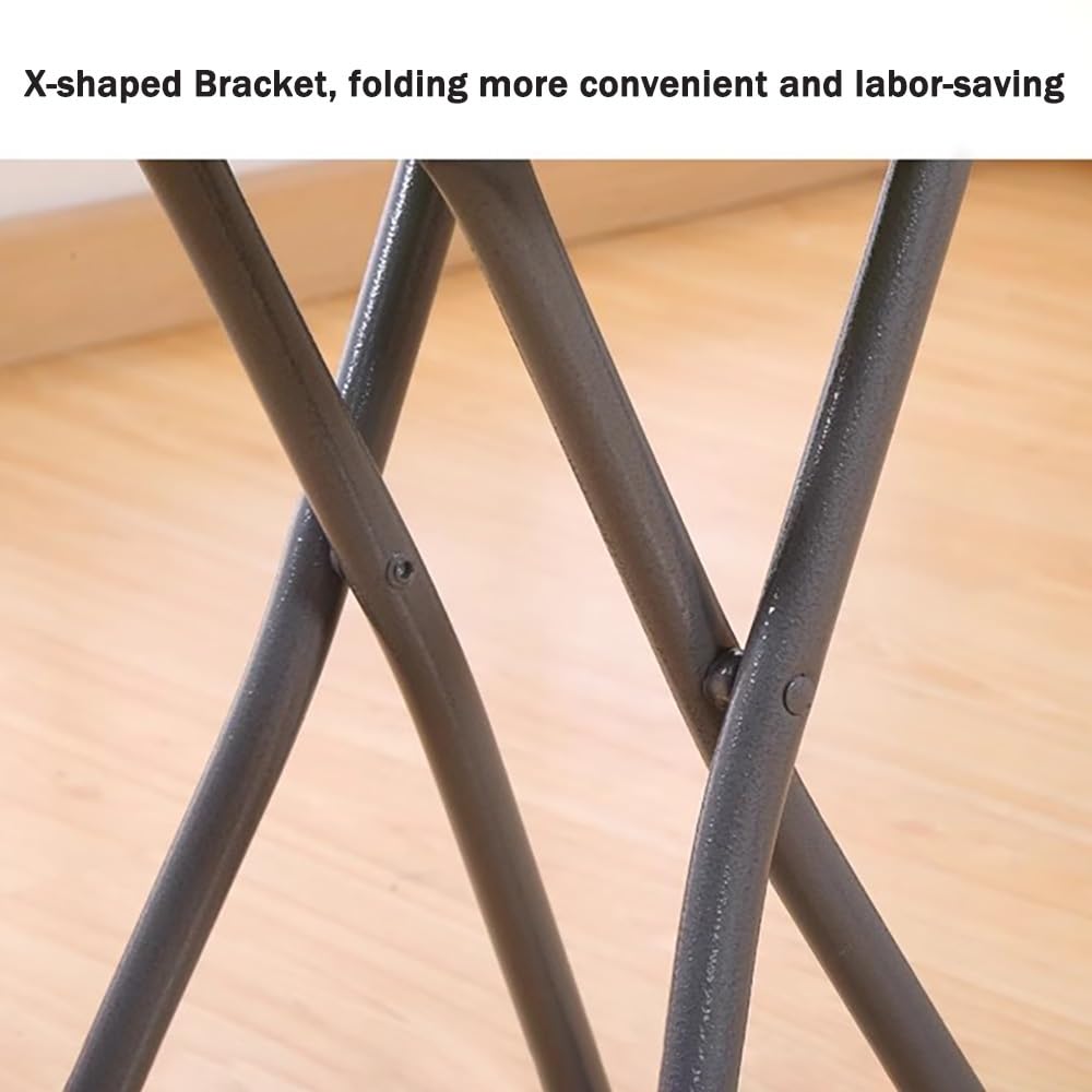 18 Inch Folding Stool with Footrest D203749