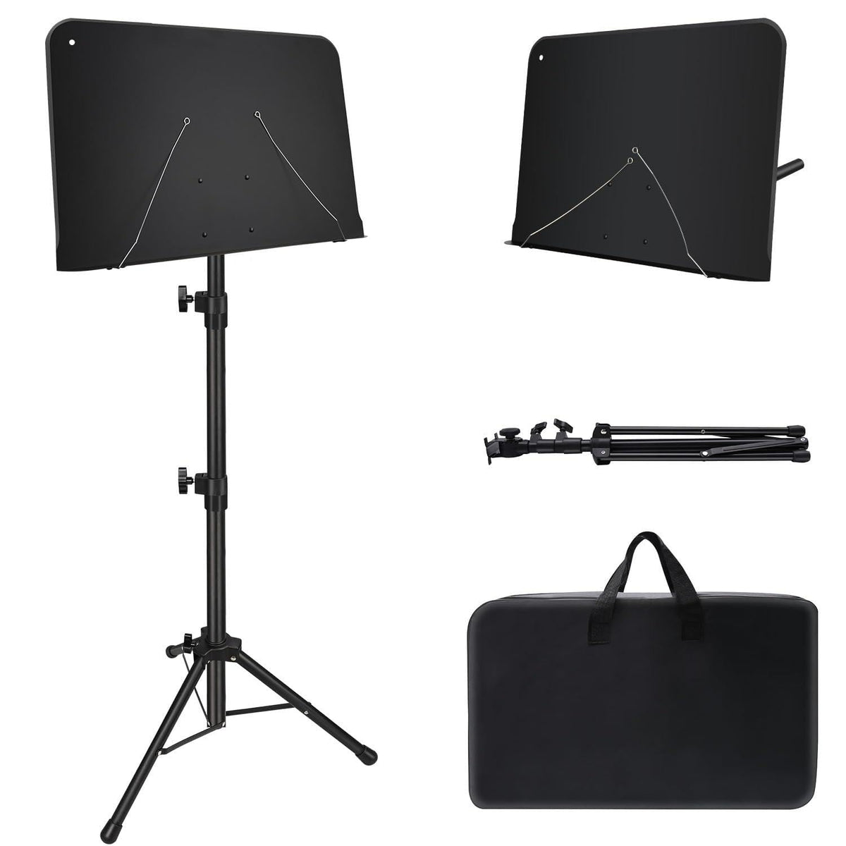 Adjustable Sheet Music Stand with Carry Bag V646316