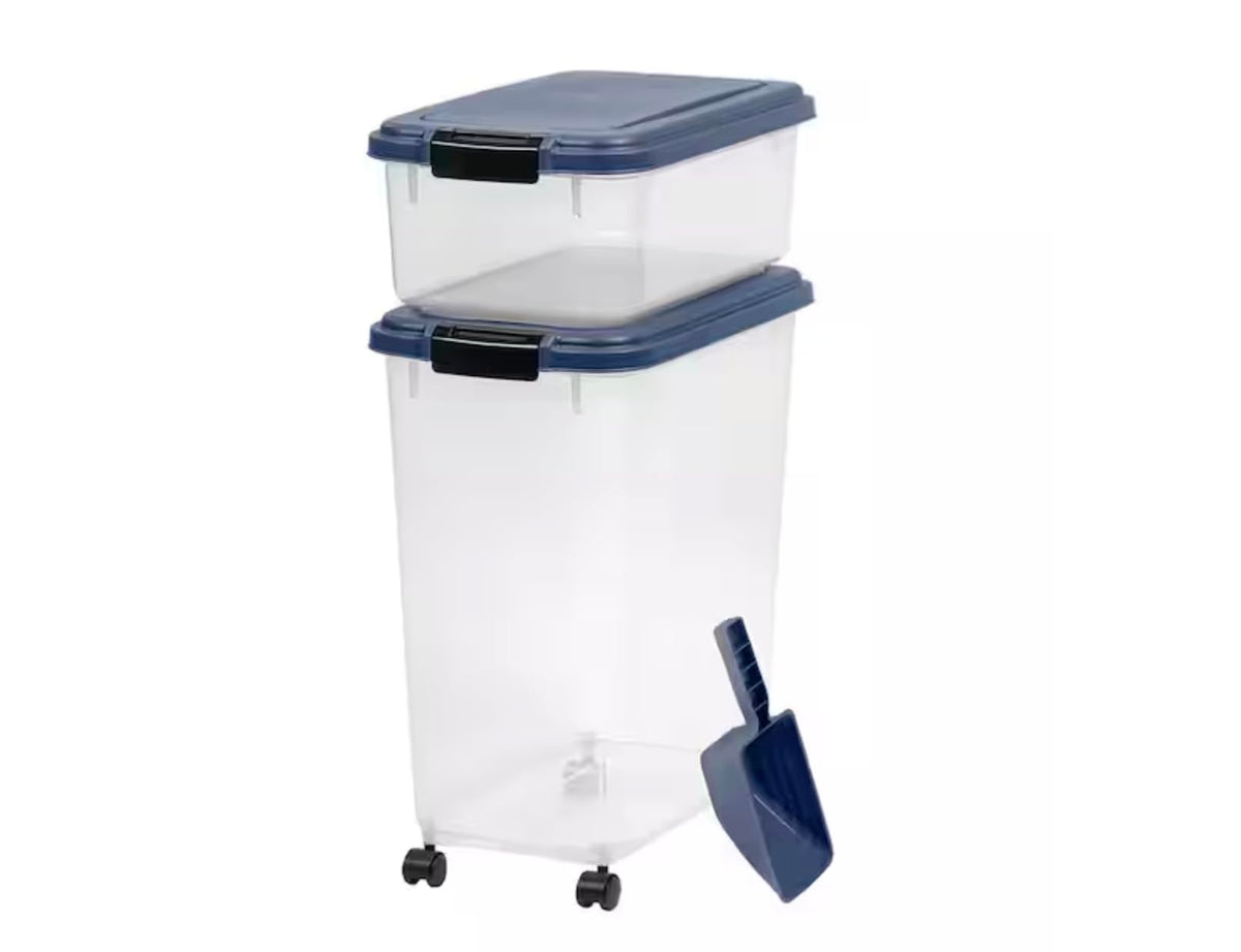 54-Pound Airtight Pet Food Storage with Scoop N78467