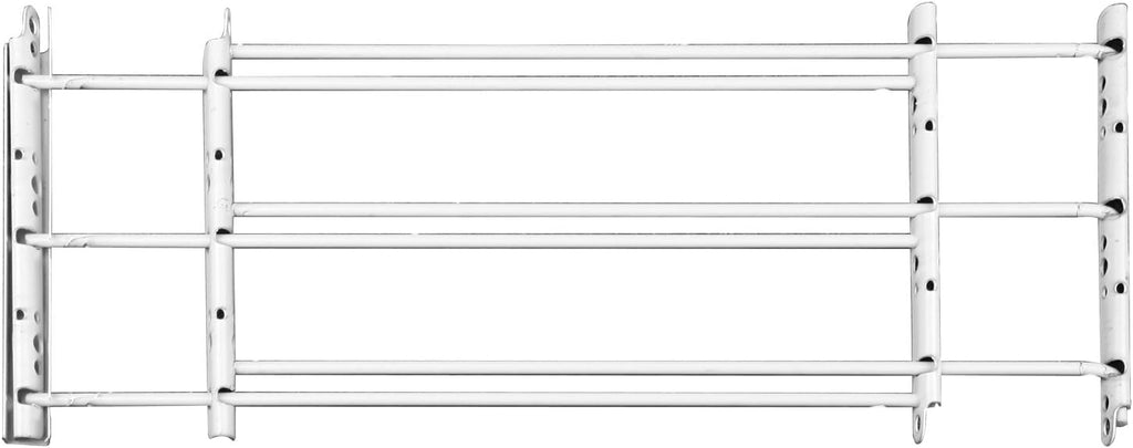White 3-Bars Adjustable Width Window Safety Guard G7771