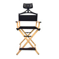 Gold Extra Tall Foldable Makeup Chair D826