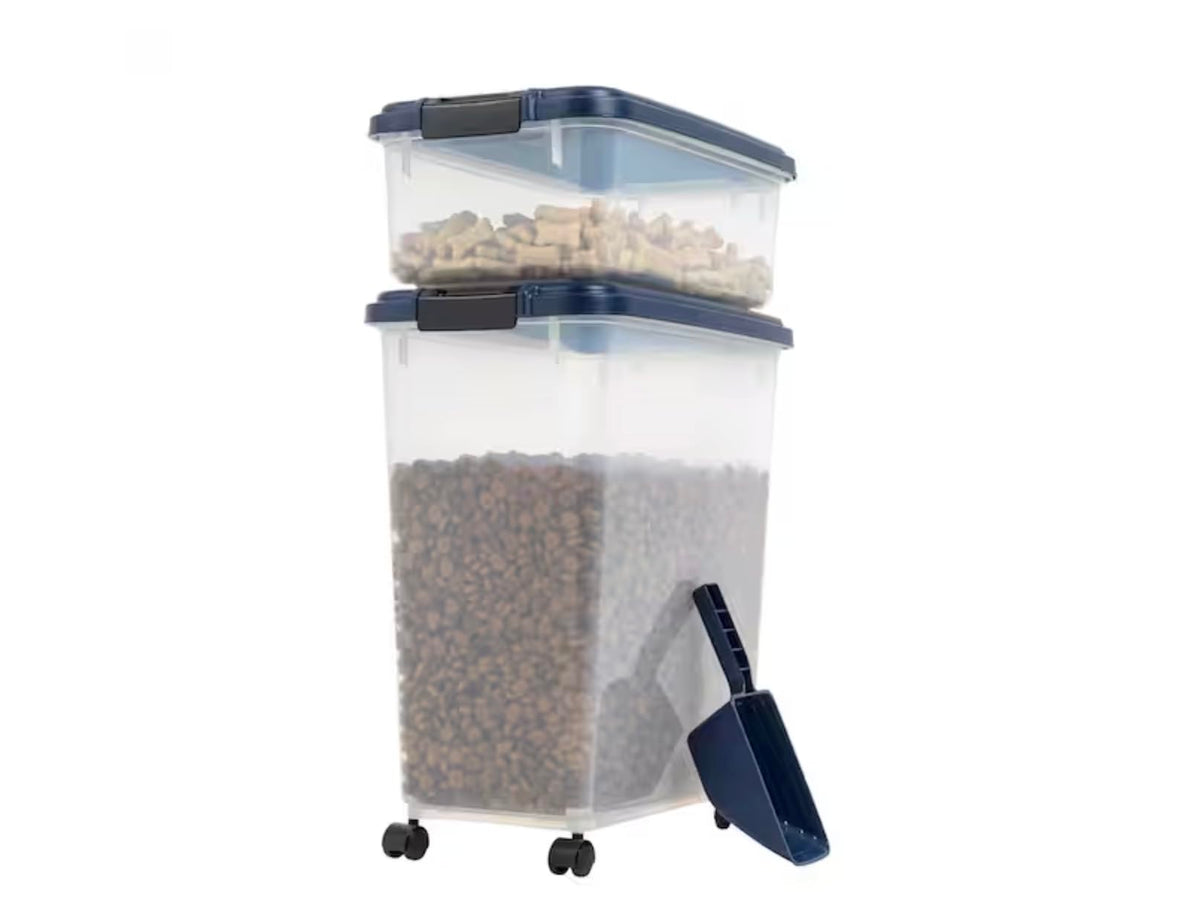 54-Pound Airtight Pet Food Storage with Scoop N78467