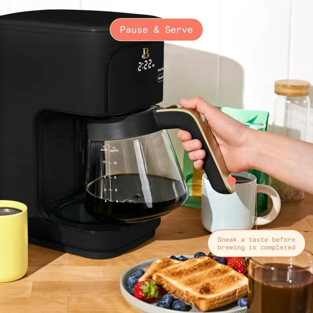 Programmable 12-Cup Drip Coffee Machine with Glass Carafe O3366