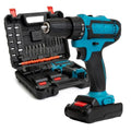 21V Cordless Drill Set with 2 Batteries and Charger O7395