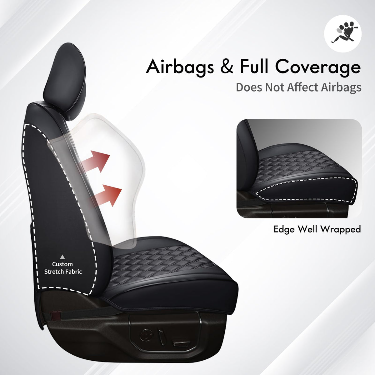 Leather Full Set Pickup Truck Seat Covers Z562483