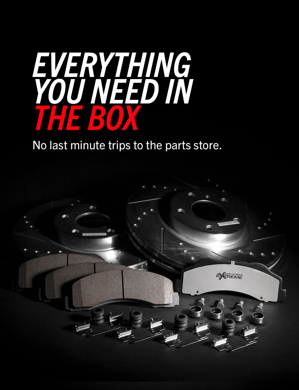 Front & Rear Brake Pad & Rotor Kit X498