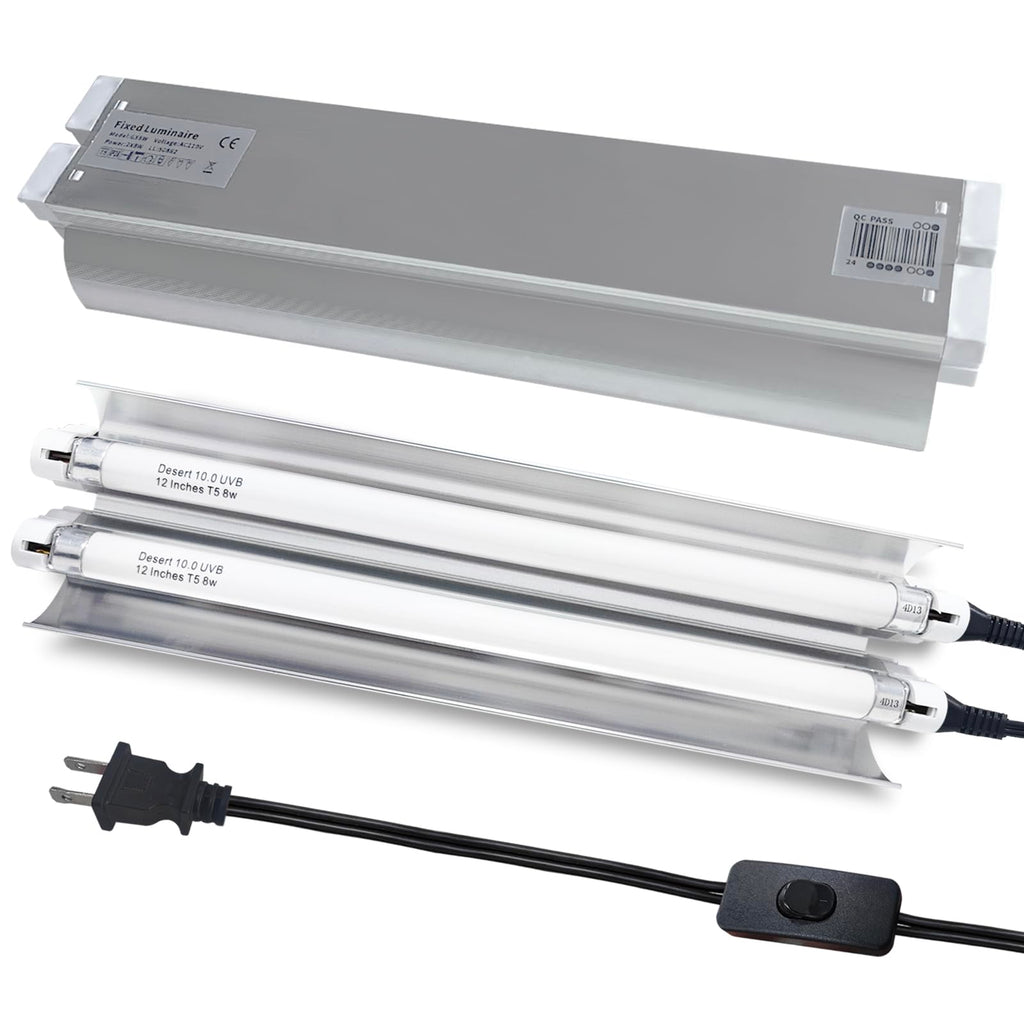 16 Watts 12 Inches T5 10.0 UVB Reptile Light Fixture C44414