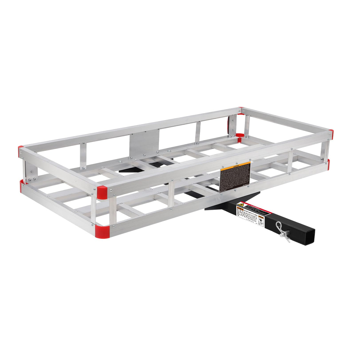 Aluminum Cargo Carrier with High Side Rails, 500-lb Load Capacity, Grey, 49" x 22.5" A58413