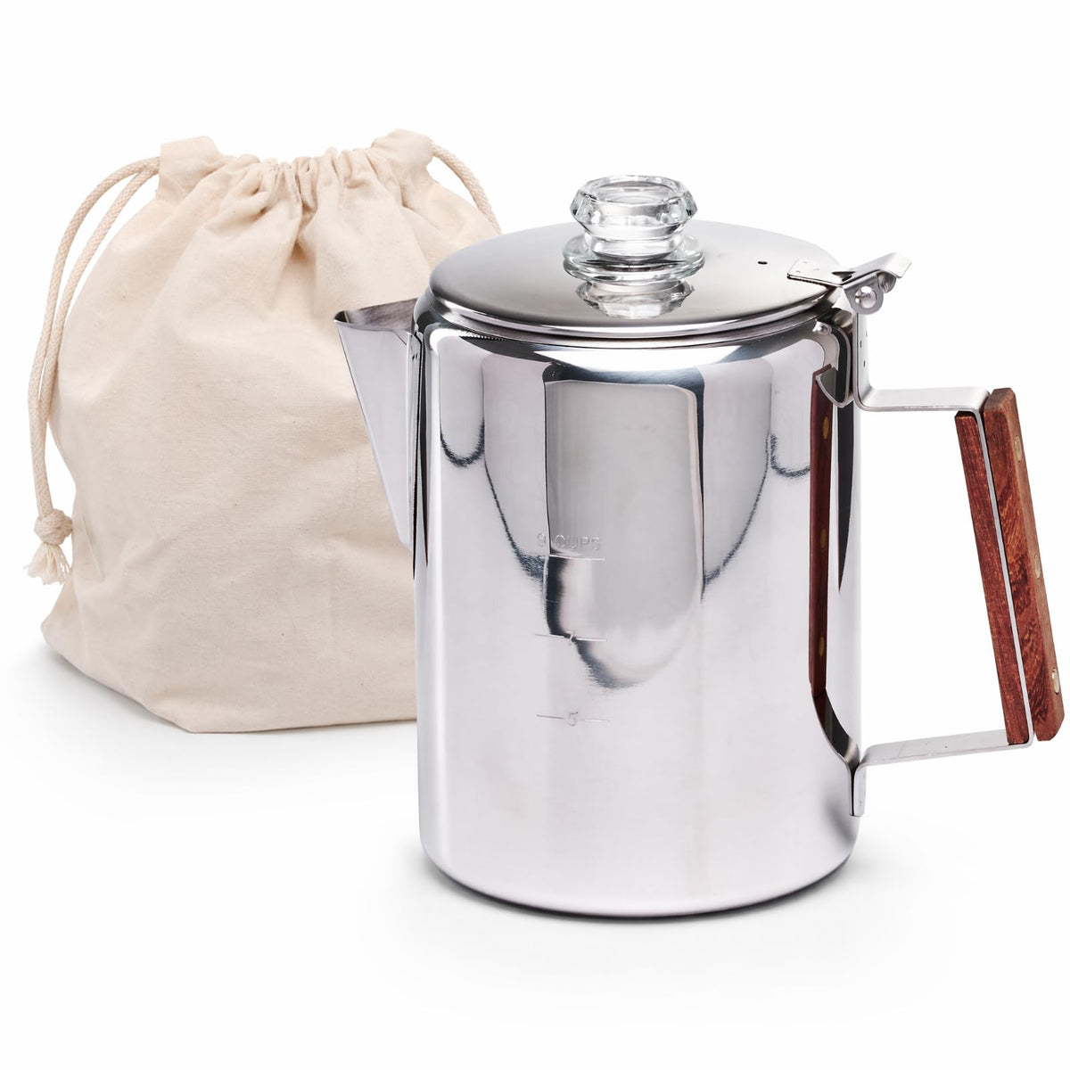 Stainless Steel 9 Cup Camping Coffee Percolator V207171