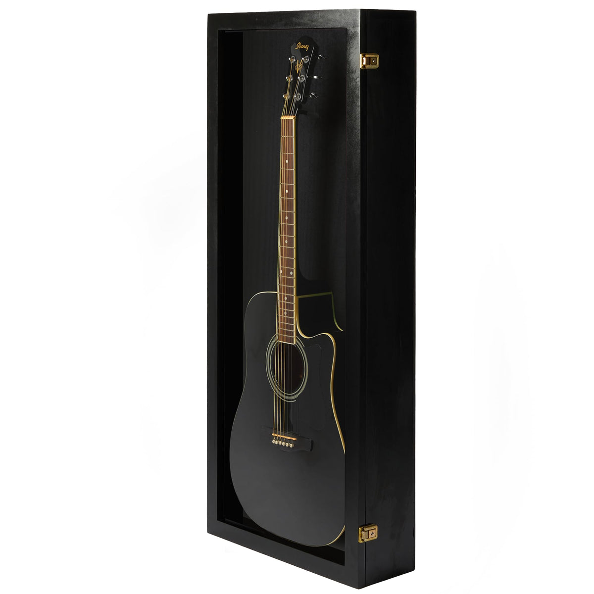 Acoustic Guitar Display Case Wall Mount Black X59475