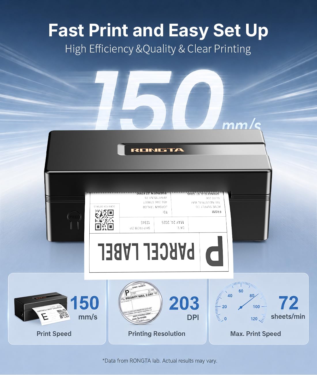 Bluetooth Thermal Shipping Label Printer O47395