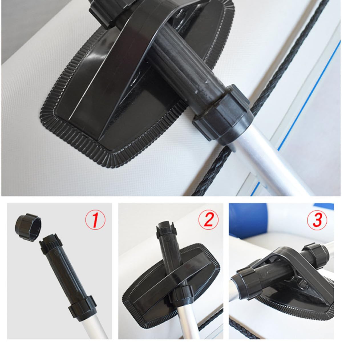 2pcs Adjustable Aluminum Alloy Kayak Paddles Q35096