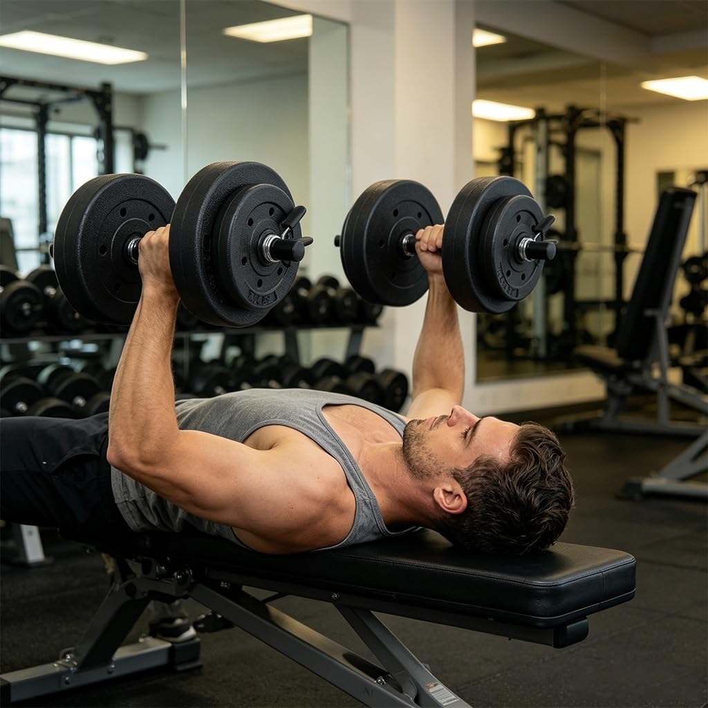 40 LBS Adjustable Vinyl Dumbbell Set T625