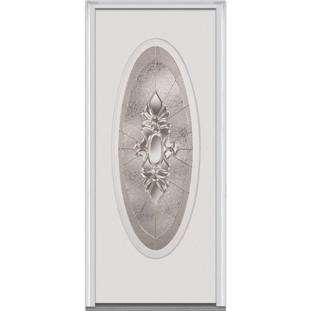 Fiberglass Smooth Exterior Prehung Door, Primed, 36 inch x 80 inch, Left Hand/In-swing A953996