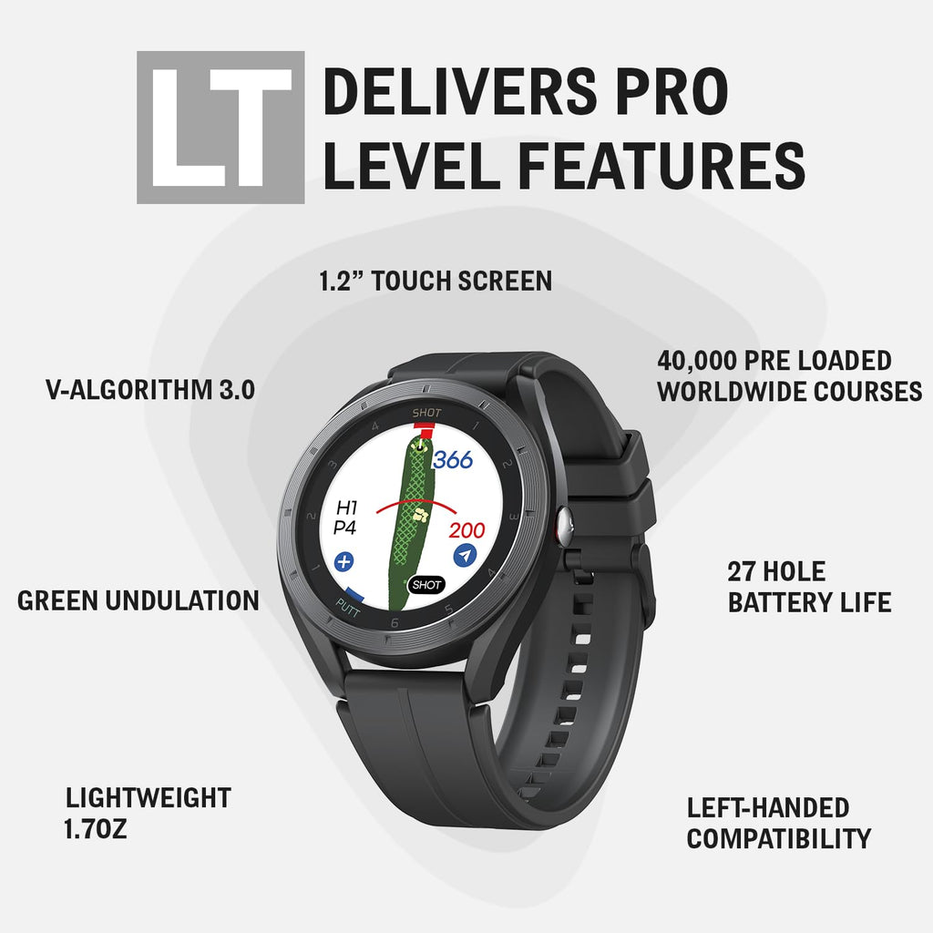 GPS Golf Watch with Green Undulation Slope Mode 1.2" Color Touchscreen Y65676
