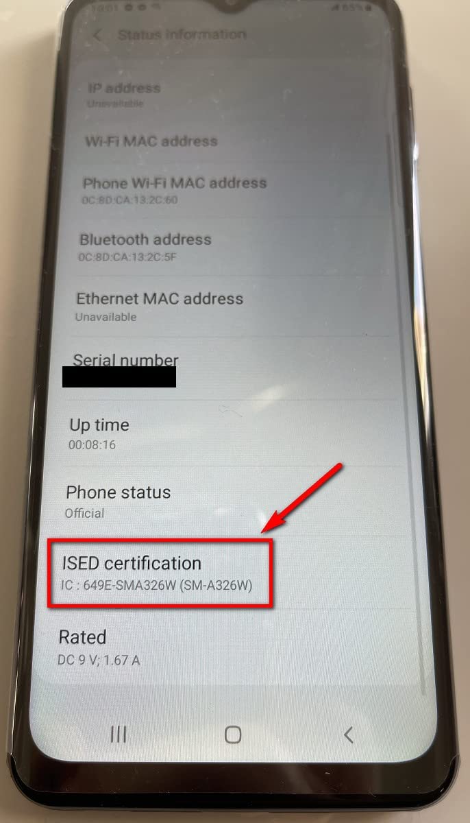 Unlocked 64GB Black Smartphone W868