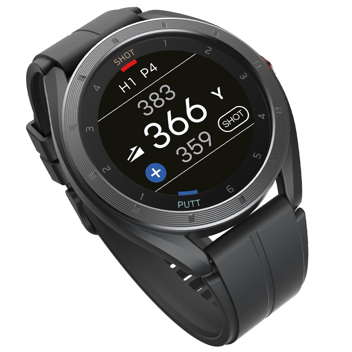 GPS Golf Watch with Green Undulation Slope Mode 1.2" Color Touchscreen Y65676