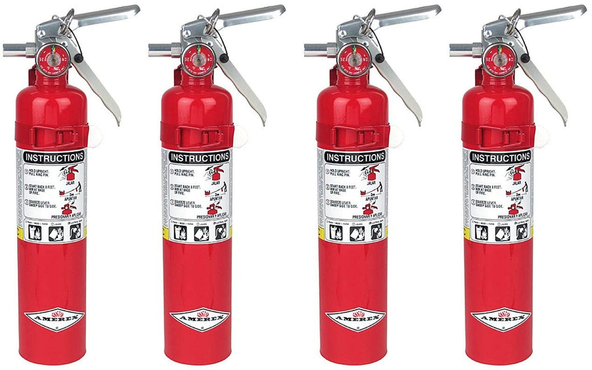 2.5 ABC Dry Chemical Fire Extinguisher, 4 Pack H82640