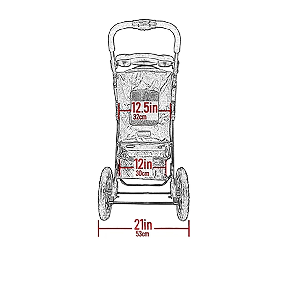 Spotted Pet Stroller L4969