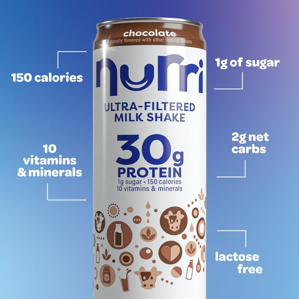 Milk Chocolate Protein Shake, 30g Protein, Lactose Free, 12 Pack K568154