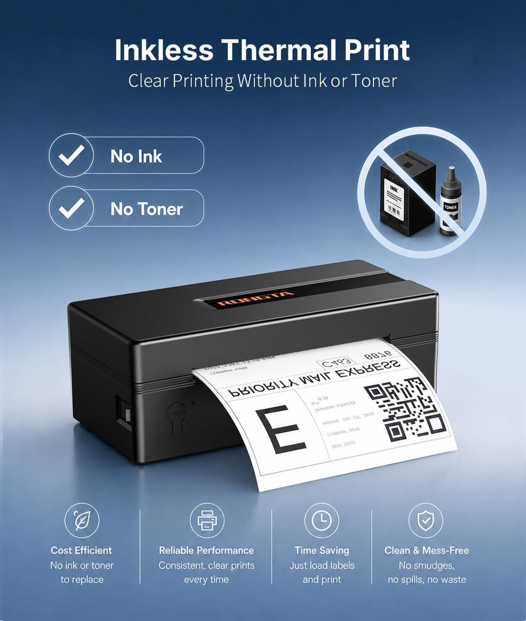 Bluetooth Thermal Shipping Label Printer O47395