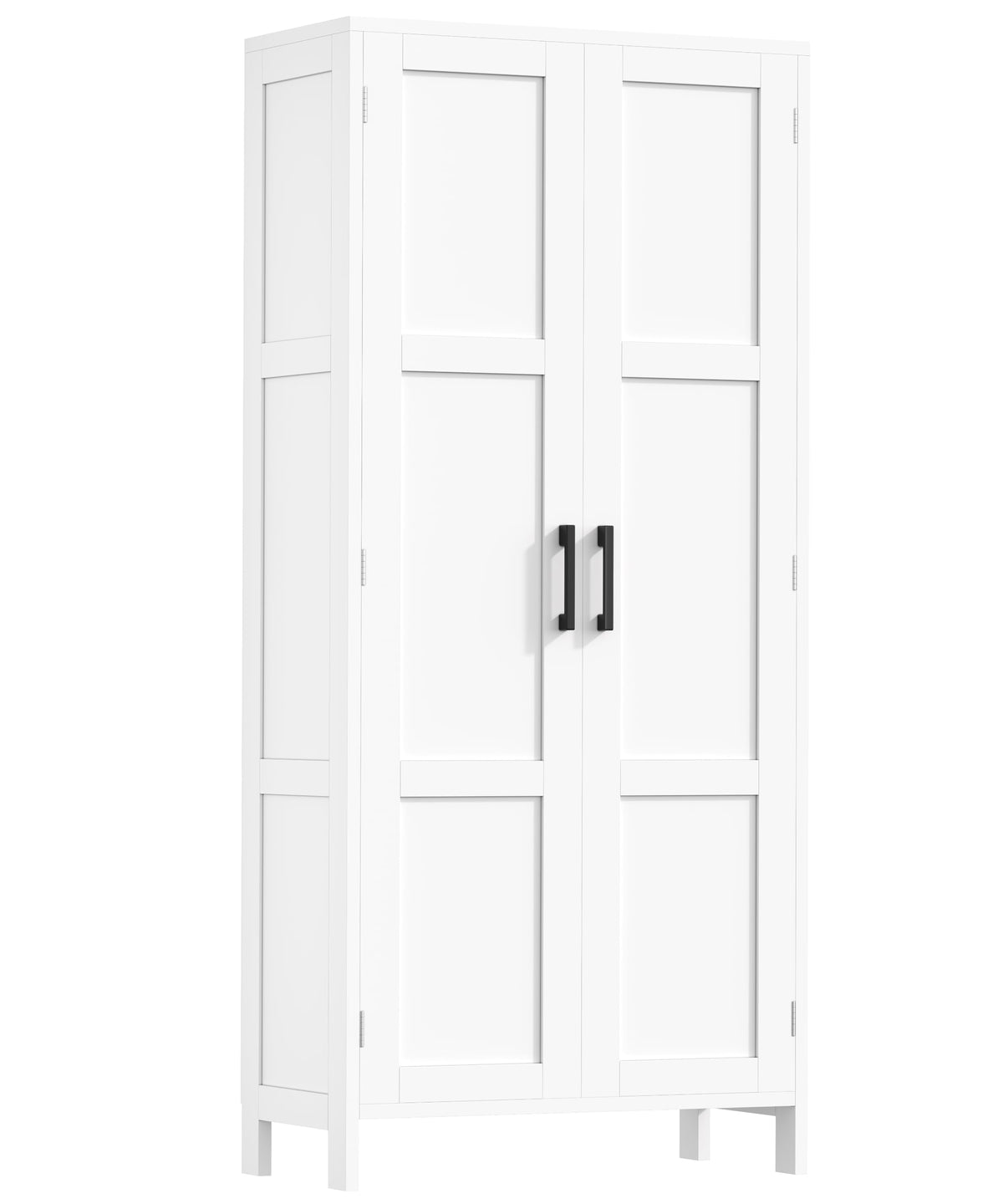 51.2"H Tall White 2 Doors Bathroom Cabinet H430