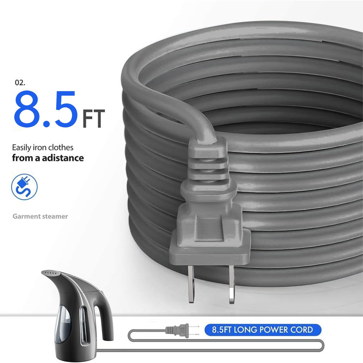 Portable Handheld 240ml 700W Clothes Steamer E950662