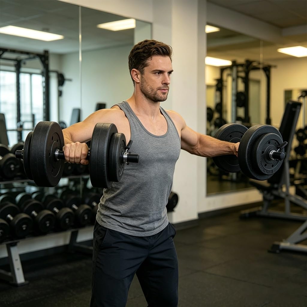 40 LBS Adjustable Vinyl Dumbbell Set T625