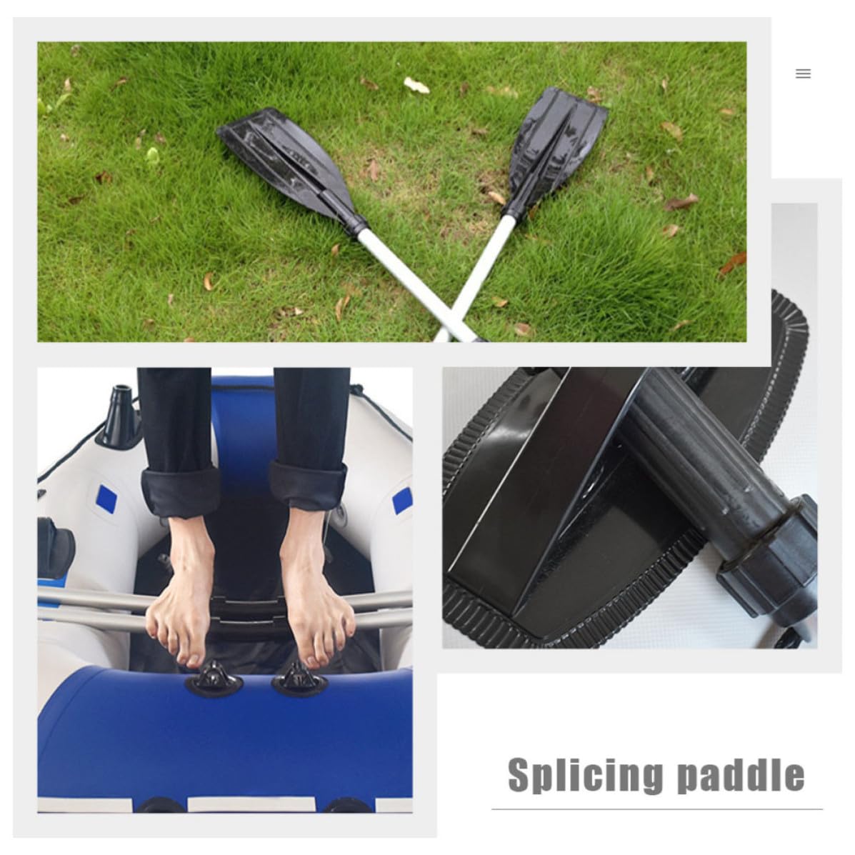 2pcs Adjustable Aluminum Alloy Kayak Paddles Q35096