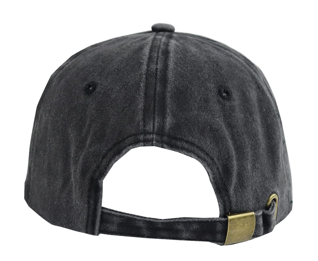 Adjustable Washed Embroidered Vintage Cotton Baseball Cap L821