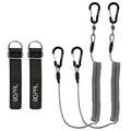 Heavy Duty Kayak Paddle Leash, Retractable Fishing Rod Tether, 2 Pack T4621