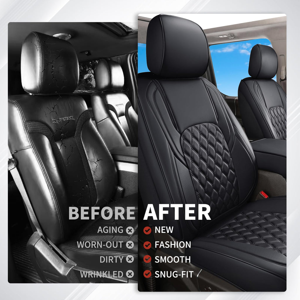 Leather Full Set Pickup Truck Seat Covers Z562483