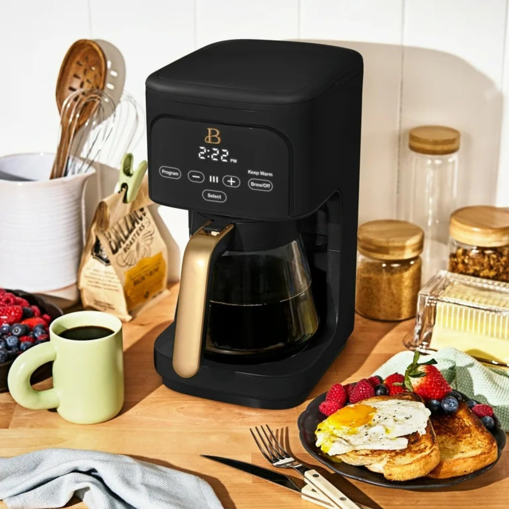 Programmable 12-Cup Drip Coffee Machine with Glass Carafe O3366