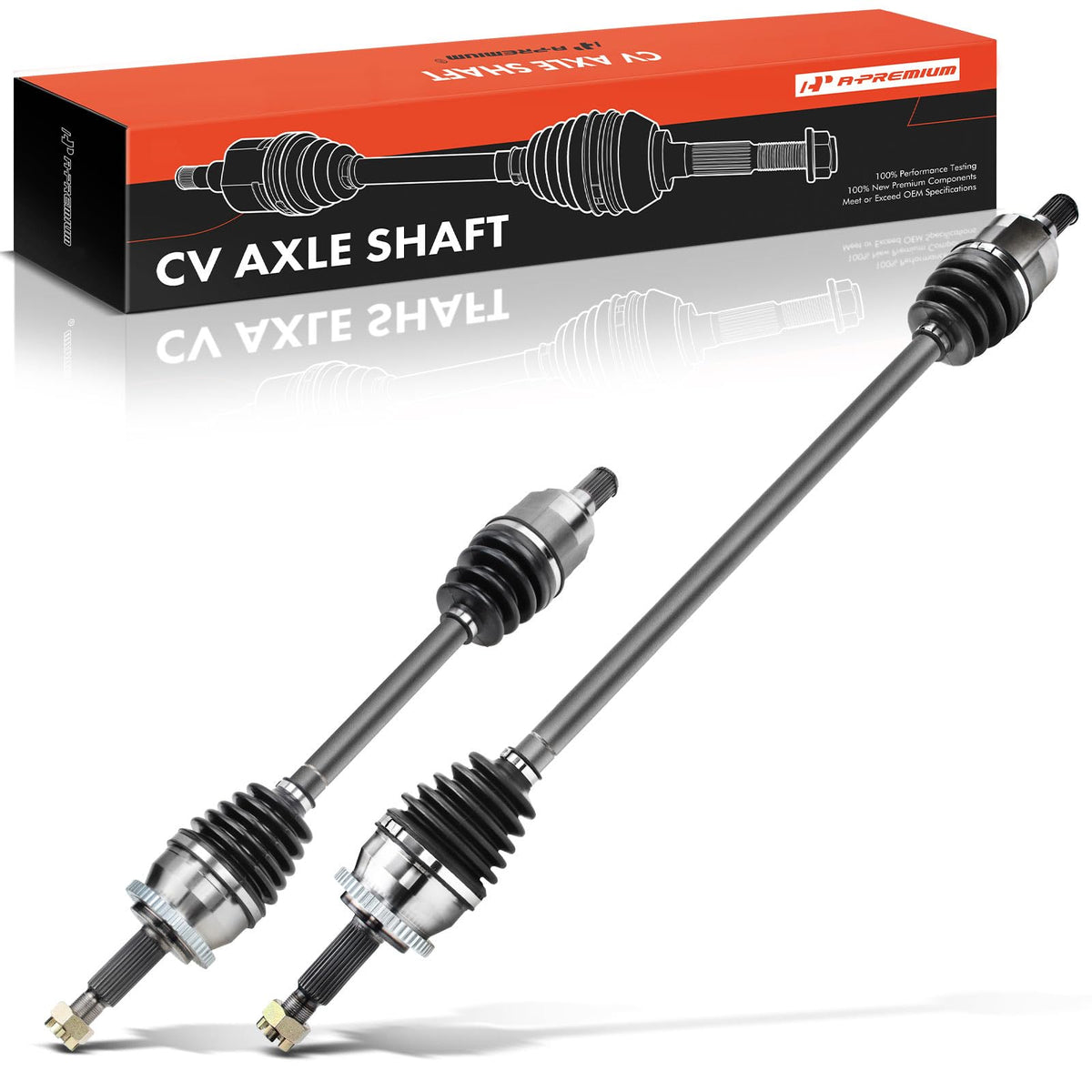Set of 2 Front CV Axle Shaft Assembly W329