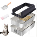 Stainless Steel Sifting Litter Box with Lid C129912
