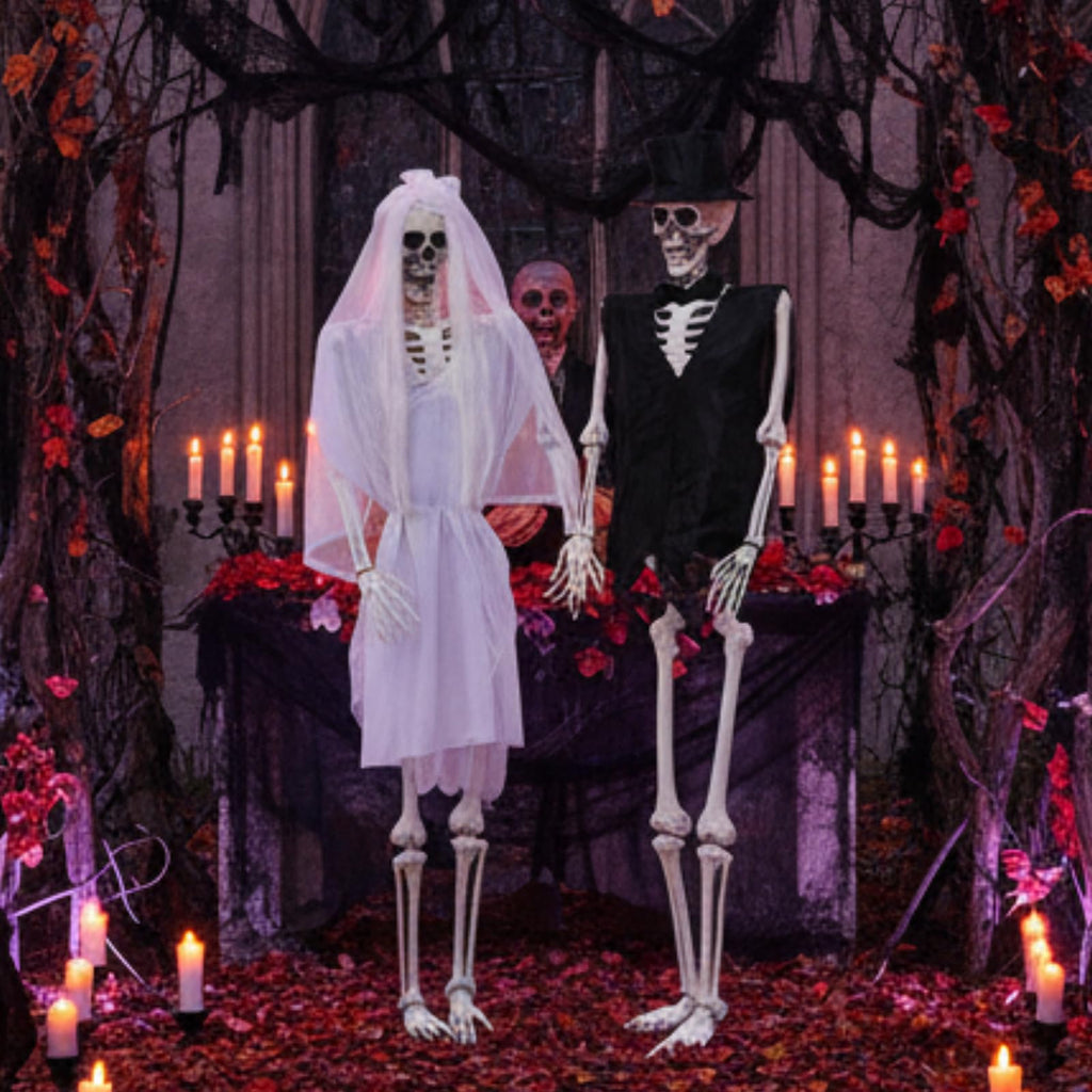 2 Set 5.4 Ft Posable Skeleton Decor L265312