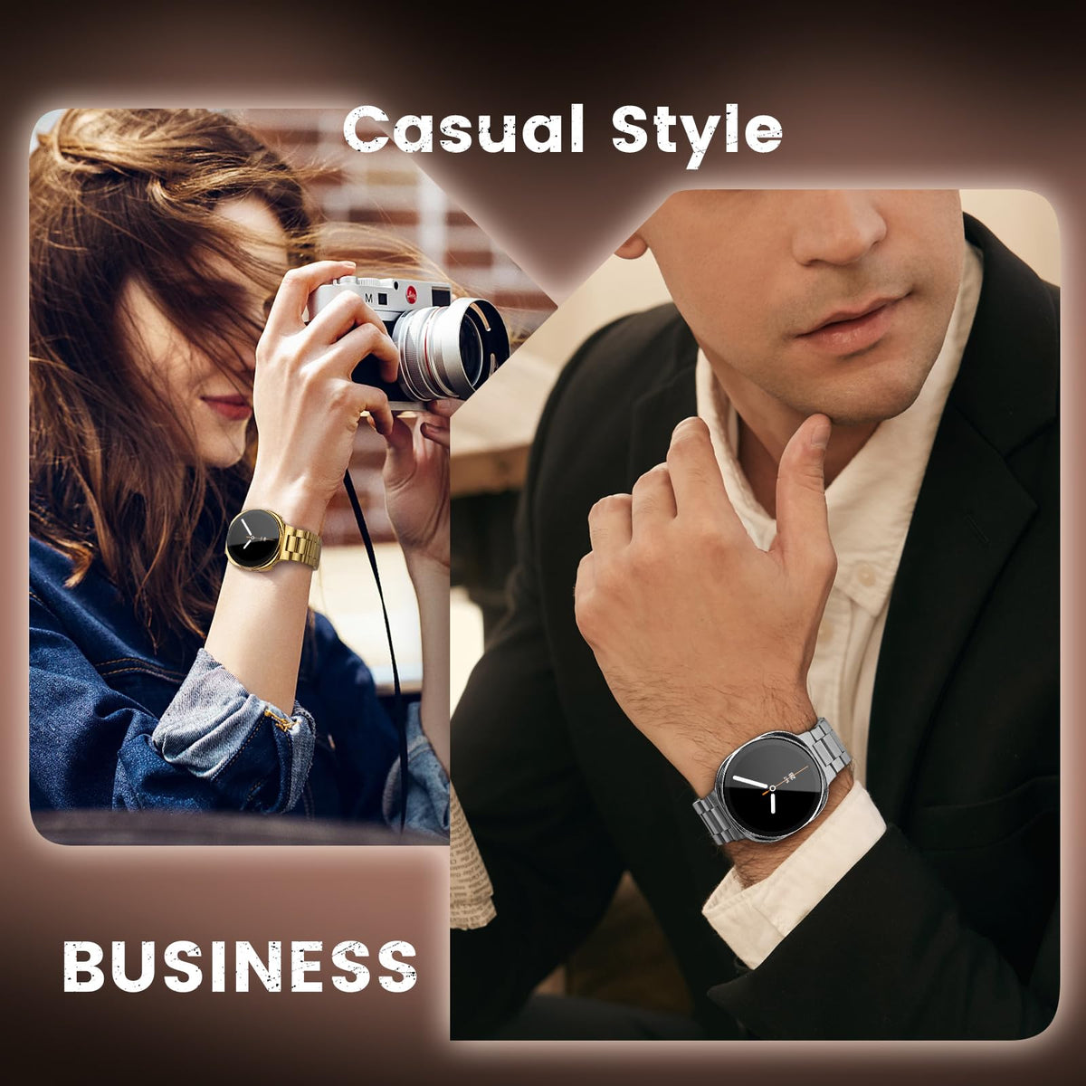 Stainless Steel Band and Case for Samsung Galaxy Watch 8 9 44mm 40mm I672