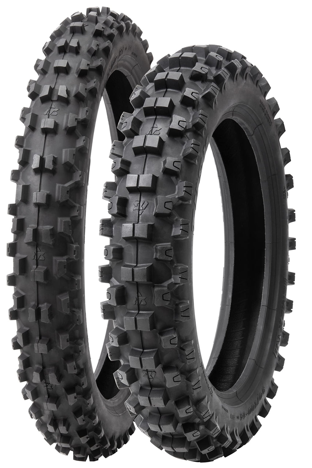Soft Intermediate Terrain Front and Rear Tire Set 70/100x17 90/100x14 Motocross Tires G66032