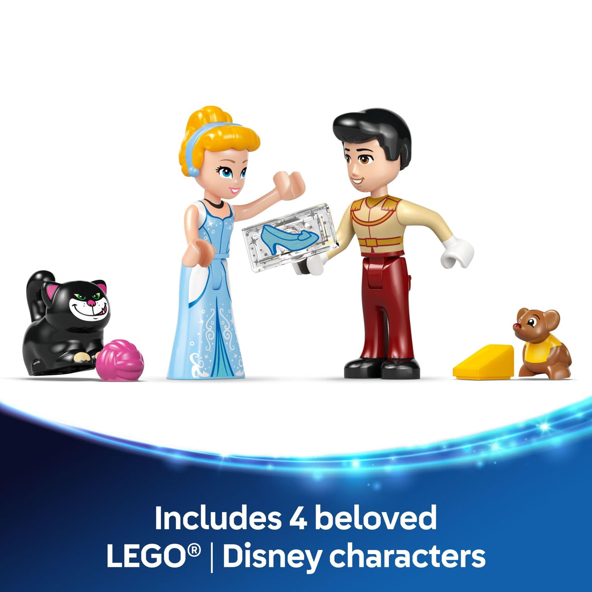 Disney Princess Castle Building Toy with 2 Minidolls V356798