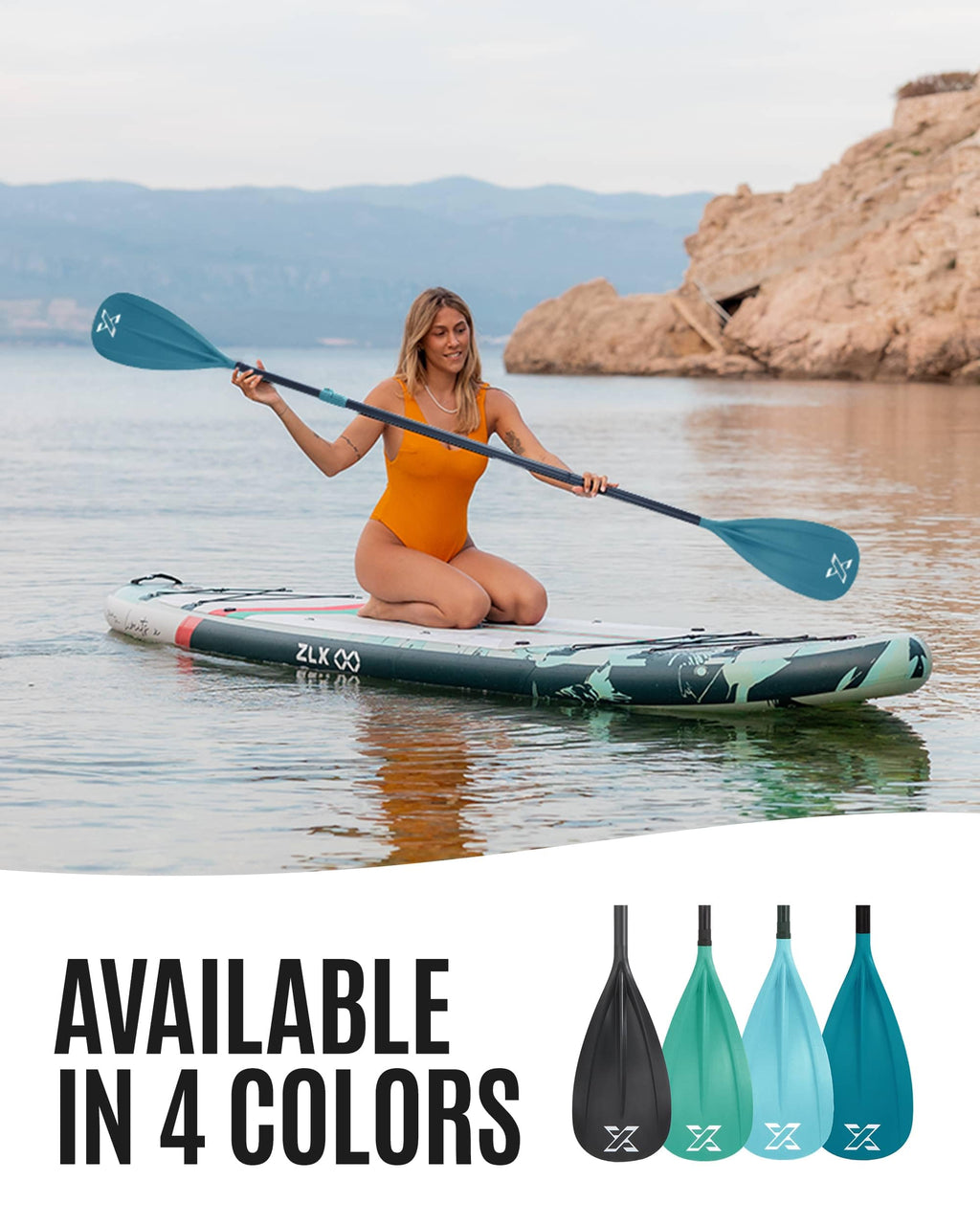 Adjustable SUP Paddle with Fiber Blade L107446