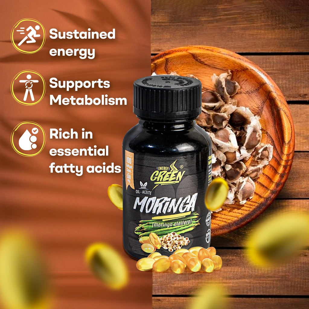 Moringa Seed Oil Softgels, Cold-Pressed, Vegan, 100 Softgels V719616