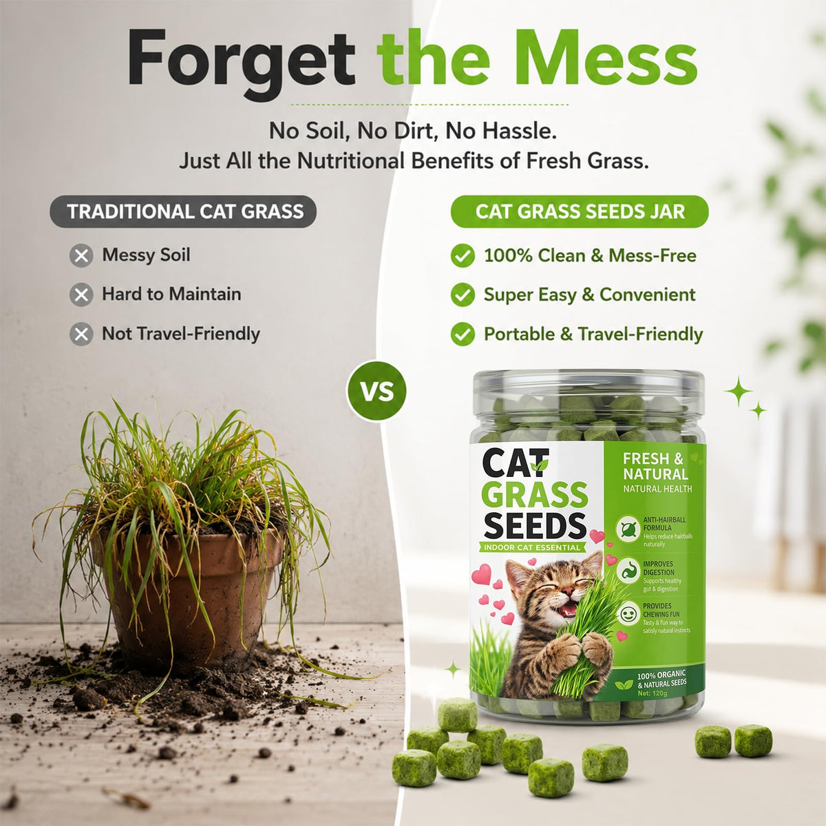 Cat Grass for Indoor Cats T322
