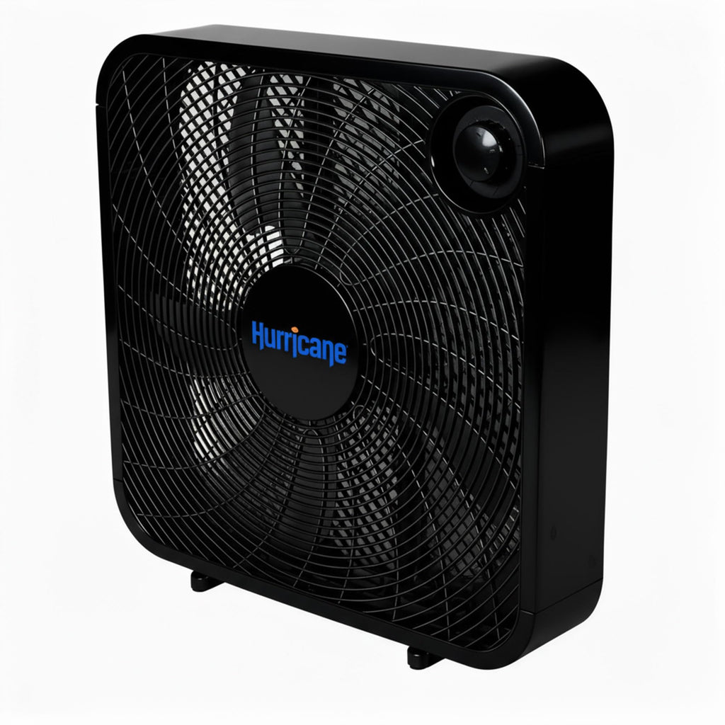 Black 3 Speed 20in Floor Box Fan R93059