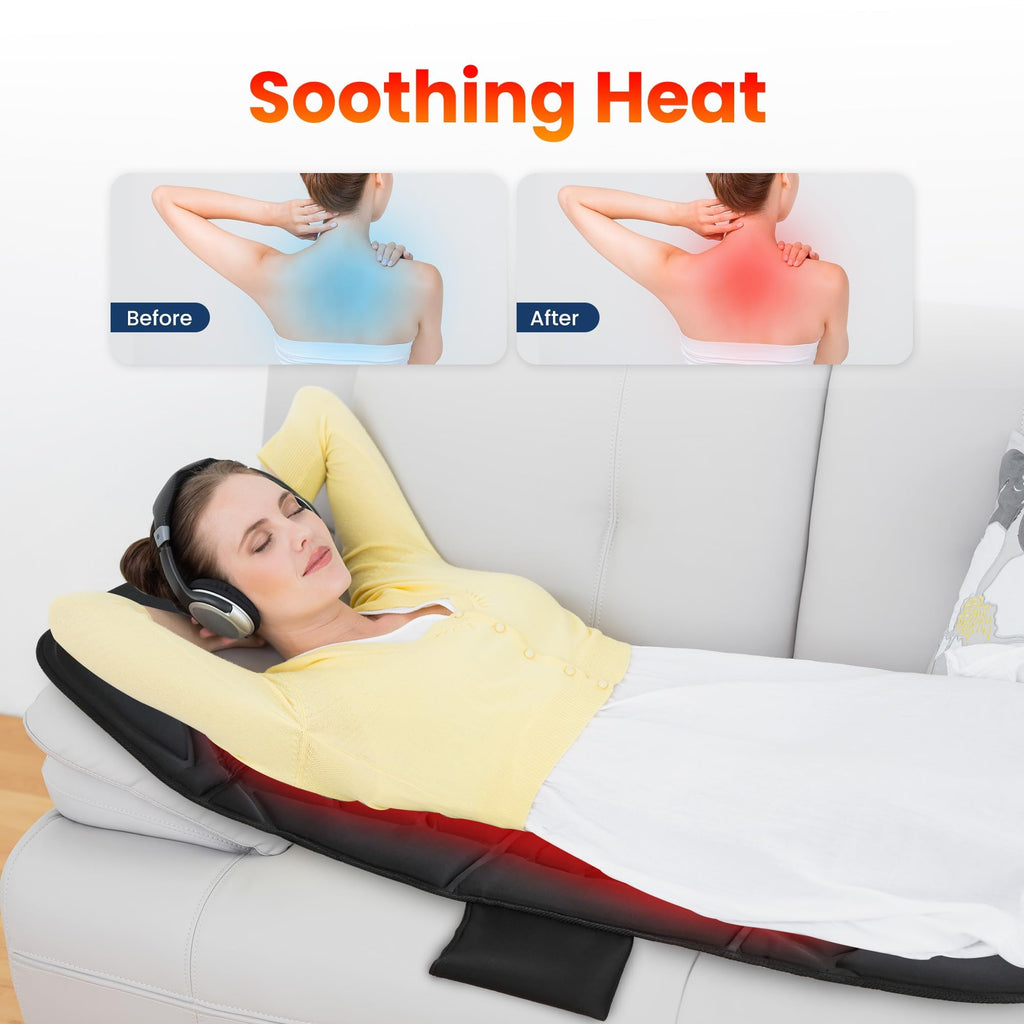 Full Body Massage Mat with Heat & Shiatsu Neck Massager A430