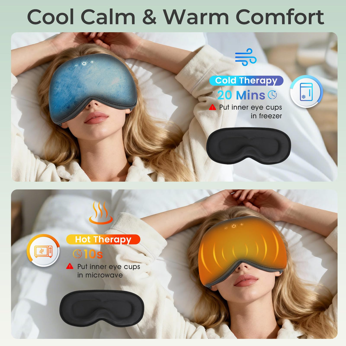 Bluetooth Sleep Mask with Hot & Cold Gel Insert T451872