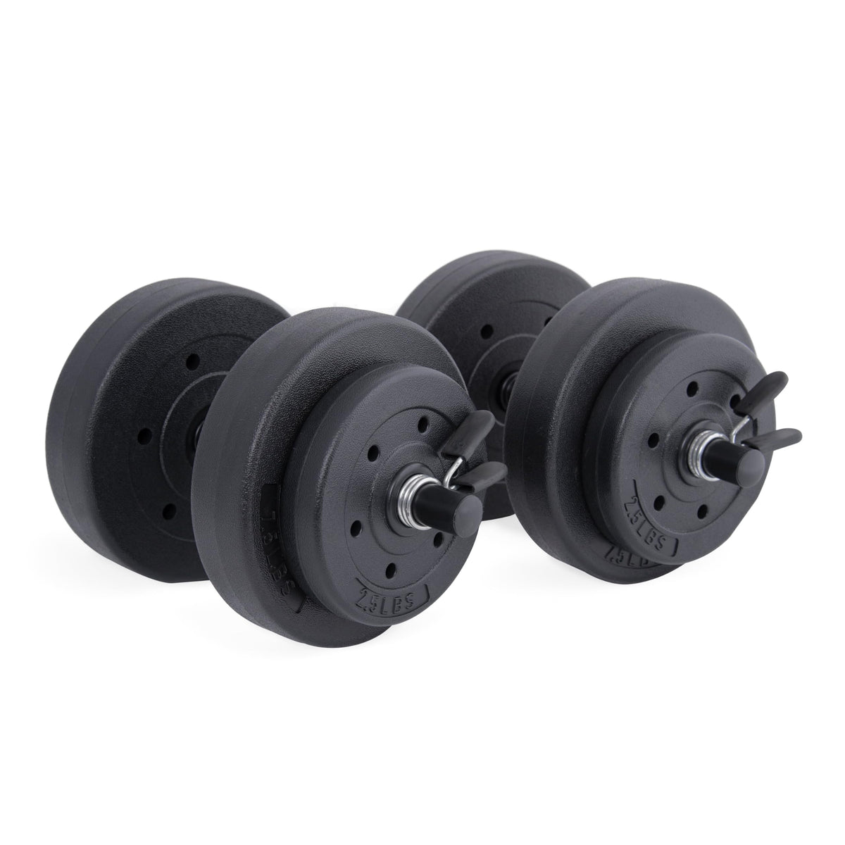 40 LBS Adjustable Vinyl Dumbbell Set T625