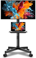 Mobile TV Cart Rolling TV Stand for 23-65 Inch Flat Panel Curved Screen TVs J5061